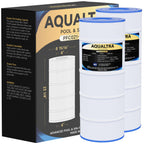 AQUALTRA Pool Filter Cartridge Compatible with C1200, PA120, CX1200RE, C-8412, FC-1293, 120 sq. ft., 23 1/4" x 8 15/16" 2 Pack