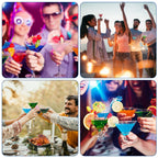 CALBODE 40 Pack Plastic Martini Glasses 5 Oz Disposable Cocktail Cups