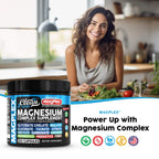 8in1 Magnesium Supplement Complex | Magnesium Glycinate Citrate Malate Gluconate Orotate Carbonate Lactate + Prebiotics Probiotics Digestive Enzymes Magnesio Capsules for Women Men by Clean Nutra
