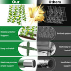 2 Pack Cucumber Trellis 48" L x 48" H, A-Frame Garden Trellis for Climbing Plants Outdoor, Vegetable Trellis for Raised Bed, Support for Squash Pea Zucchini Grape Flowers Tomato