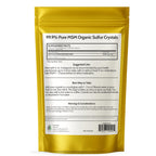 Organic Sulfur Crystals - 99.9% Pure MSM Crystals, Premium MSM Supplement - 2 x 1 LBS Pack