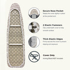 UniSimp Ironing Board Cover and Pad, Standard Size 15x54, Geometric
