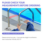 Universal Fit Pool Ladder Escutcheon Plates 4Pack,Blasoul Stainless Steel Cover Plate for 1.9" Inground Pool Handrail