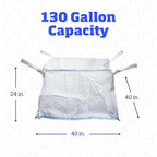 DURASACK Concrete Washout White Bag 130-Gallon