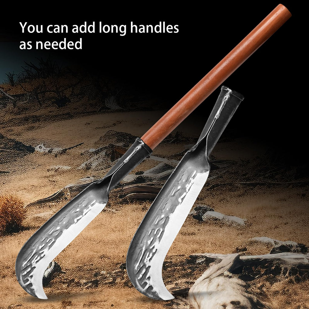 Machete for Yard Work Billhook Sickle Knife Brush Clearing Sickle Knife with Sheath - Perfect Brush Axe for Survival Cut Machete,Ideal for Camping,Gardening, Land Management,