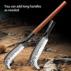 Machete for Yard Work Billhook Sickle Knife Brush Clearing Sickle Knife with Sheath - Perfect Brush Axe for Survival Cut Machete,Ideal for Camping,Gardening, Land Management,