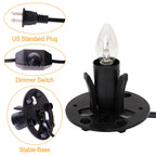 OHLGT Himalayan Salt Lamp Cord Replacement with Dimmer Switch(2-Pack) and E12 Halogen Salt Lamp Bulbs(6-Pack)