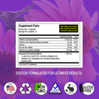 Herpanacine Diamond Natural Skin & Immune Vitamin Complex – Dual-Action Internal Skin Health & Antioxidants Health Supplement – Made with Natural Ingredients – 100 Count