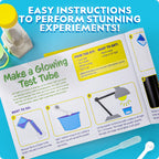 National Geographic Stunning Chemistry Set - Mega Science Kit with 45 Easy Experiments- Make a Volcano and Launch a Rocket, STEM Projects for Kids Ages 8-12, Science Toys (Amazon Exclusive)