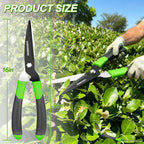 GARDENWORK Hedge Clippers Shears with Teflon Coated&Carbon Steel Blades
