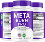 Meta Burn - Official Meta Burn Pro Capsules Advanced Formula with All Natural Ingredients, MetaBurn Pills Maximum Strength for Wellness & Overall Health Support, 60 Capsules for 1 Month