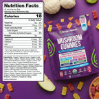 Drops Of Nature Ashwagandha Gummies & Lions Mane Mushroom Supplement – Turkey Tail, Maitake, Reishi, Chaga, Shiitake, Cordyceps – Organic & Low Carb Mushroom Gummies – Immune Wellness (80 Gummy Bears)