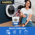 Harris Washing Soda, Sodium Carbonate, Laundry Booster and Multipurpose Cleaner, No Additives or Fragrances, 10lb