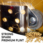 JINMUNIC Flint and Wick Replacement Set-Upgraded Lighter Repair Kit for Fluid Lighter & Insert(Metal Gasket,Wick with Needle,Spring,Cotton Balls,Flint & Screw Tool)