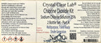 Crystal Clear Lab Chlorine Dioxide -Pure CDS Set Single-Drop Bottles HCL Extra Large 8 fl oz Liquid Kit
