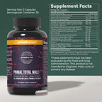 Primal Harvest Total Male+ Multivitamin for Men with Essential Vitamins, Minerals and Herbal Support for Energy, Vitality, Immune Health and Performance