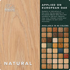 Rubio Monocoat Wood Stain & Finish 650 ft² - Natural | Oil Plus 2C | Quick-Dry, Eco-Friendly Linseed Wood Oil for Indoor Use, Includes Accelerator (Part B) | Protector | 1.3 L