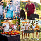 11Pcs Stainless Steel BBQ Grilling Accessories Set, Dad Gifts for Men Christmas Grilling Gifts,Portable Practical Grill Tools Utensils Kit with Storage Bag for Outdoor Grill Camping Backyard