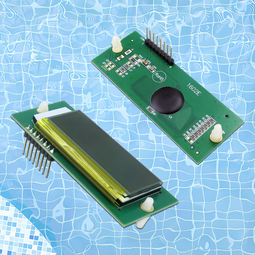 QIQIBABA 013640F LCD Display Screen Replacement for Raypak Heater | Control Panel & Pool Stat Kit | Compatible with Models 185B, 265B, 335B, 405B, 206A, 266A, 336A, 406A, 207A, 267A, 337A, 407A