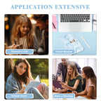 Kutoda Marble Diary with Lock, 192 Pages College Ruled Secret Journal with Lock, Waterproof A5 locked journal for women, Cute Diary Stuff for Teen Girls (Blue)