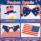4th of July Porch Goose Outfits Patriotic Goose Costume for Outdoor Decor