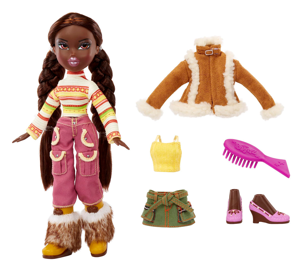 Bratz Original Fashion Doll Felicia Series 3 with 2 Outfits and Poster, Collectors Ages 6 7 8 9 10+