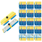LOLA Cellulose SqueezeMatic Butterfly Sponge Mop Refill, 9", 12 Pack, Floor Cleaning, Comparable w/Quickie Type S Sponge Mop Refill