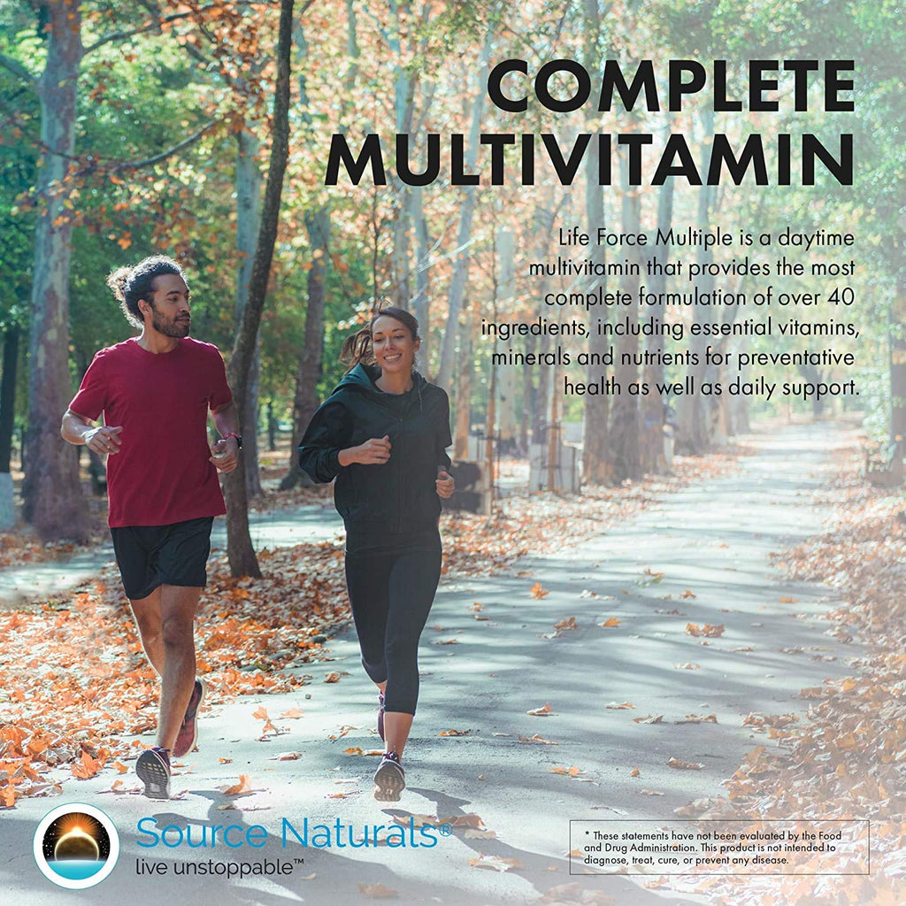 Source Naturals Life Force Multiple No Iron Energy Activator Complete Bio-Aligned Daily Vitamin - 90 Tablets