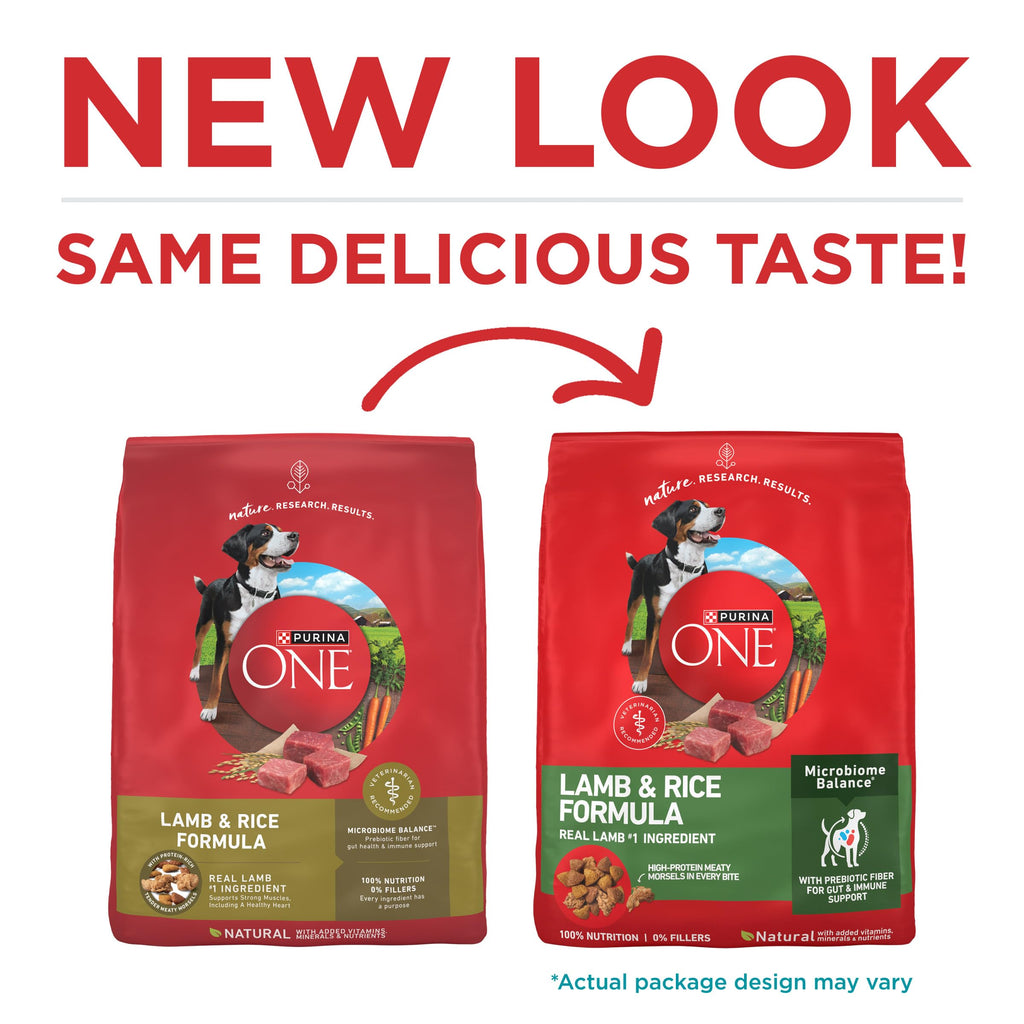 Purina ONE Lamb and Rice Dry Dog Food, 8 lb Bag