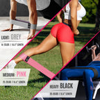 WALITO Resistance Bands for Legs and Butt, Fabric Exercise Loop Bands Yoga, Pilates, Rehab, Fitness and Home Workout, Strength Band for Booty
