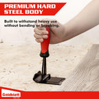 Goldblatt Trim Removal Tool, 3-Inch Baseboard Removal Tool for No-damage the surface, Heavy Duty Pry Bar Removal Multi-Tool for Carpet Tack Strip, Baseboard, Molding, Siding and Flooring Removal