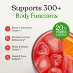 BIOptimizers Magnesium Breakthrough Drink - 8 Forms of Magnesium, Electrolytes, Sleep Health, Stress, Muscle Recovery, Heart Support | Glycinate, Citrate, Malate - Fruit Punch