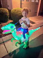 Minetom Halloween Light-Up Inflatable Dinosaur Costume For Kids,Toddler