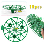 UCandy Pack 10 Plant Melon Supports Cages Cradles Trellis for Watermelon, Cantaloupe, Pumpkins, Strawberries Avoid Ground Rot (Light grenn)