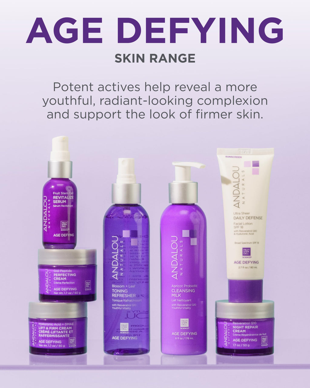 Andalou Naturals Face Crm Lift&Firm Hyaluroni, 1.7 oz