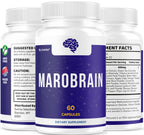 (2 Pack) Marobrain Capsules - Official Marobrain Supplement Pills Daily Support Brain & Mermory Focus, All Natural Advanced Premium Formula for Overall Health & Wellness, 120 Capsules for 2 Months