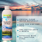 Waters Choice Pure Enzymes for Spas – 4-in-1 Chemical-Free Hot Tub Cleaner & Clarifier – Professional Grade Certified Enzyme Treatment for Crystal Clear, Chemical Light Water, Saving Time & Money.