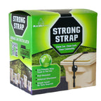 Blazer Brand Strong Strap Lid Lock for 32–96 Gallon Garbage Cans (1 Starter Kit) Long Lasting, No Tools Required, Stretch to Latch, Mitigate Pests, Wind, Overflow, and Spillage