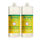 MRS. MEYER'S CLEAN DAY Multi-Surface Everyday Concentrate, Honeysuckle Scent, 32 Fl Oz Bottle - 2 Pack