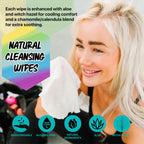The Klean Freak Body Wipes - 12 count Individually Wrapped | Showerless Body Wipe for Women & Men | Sustainable Bodywipes for Gym, Travel, Camping | Mixed
