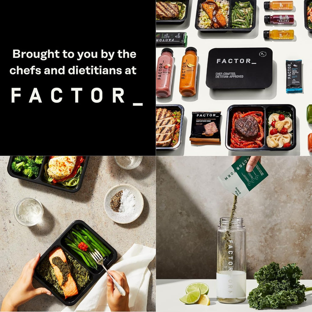 FACTOR FORM Daily Greens Superfood Powder | 5 Functional Blends for Gut Health, Energy & Immunity | Prebiotics, Probiotics, Adaptogens, B Vitamins (7 Servings, Individual Packets)