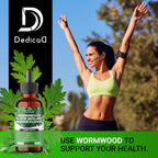 DEDICAD 12in1 Wormwood Liquid Drops - Black Walnut Wormwood Tincture Liquid Extract Whole Cloves and 9 More Herbs - 60 Days Supply