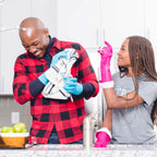 PLAYTEX Living Reuseable Rubber Cleaning Gloves, Color May Vary (Small, Pack - 4)