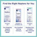 Replens External Comfort Gel for Vaginal Dryness, Fragrance Free Daily Comfort Gel, Hormone-Free, 1.5 oz (Pack of 2)