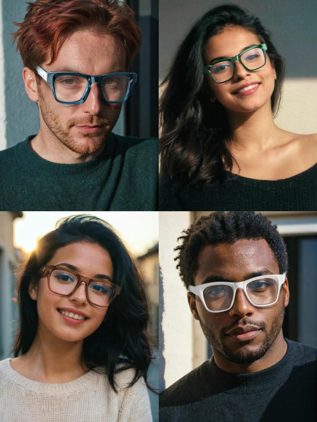 VISOONE Stylish Frame in Multiple Colors Blue Light Blocking Glasses for Men Women BONA