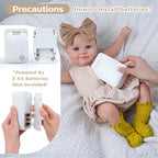 BABESIDE 3-in-1 Interactive Reborn Baby Dolls with Breathe Heartbeat Coos, 20Inch Soft Vinyl Poseable Realistic Baby Dolls Cute Smiling Real Life Baby Doll for 3+ Years Old Girls