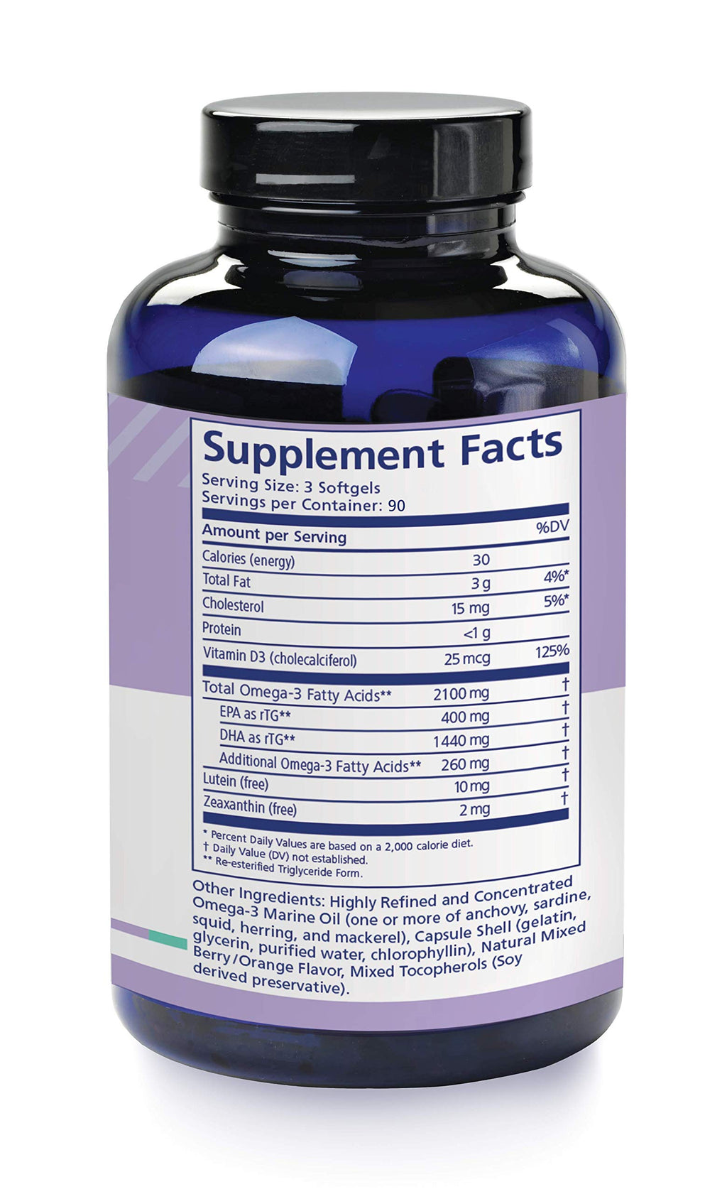 nūmaqula Omega 3 Supplement - 270 Softgels, 90-Day Supply - Re-Esterified Omega 3 Triglyceride Form with Lutein & Zeaxanthin - 1400mg DHA & 400mg EPA for Macular & Retinal Support