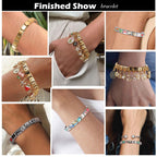 Italian Charms Bracelet Pink 22Pcs Glitter Charm Set Jewelry Gifts