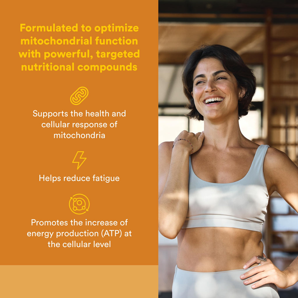 Natural Factors RegenerLife Powder - Supports Cellular Energy & Fatigue* - Mitochondria Support Drink Mix - Non-GMO - Tropical Flavor - 2.86 oz