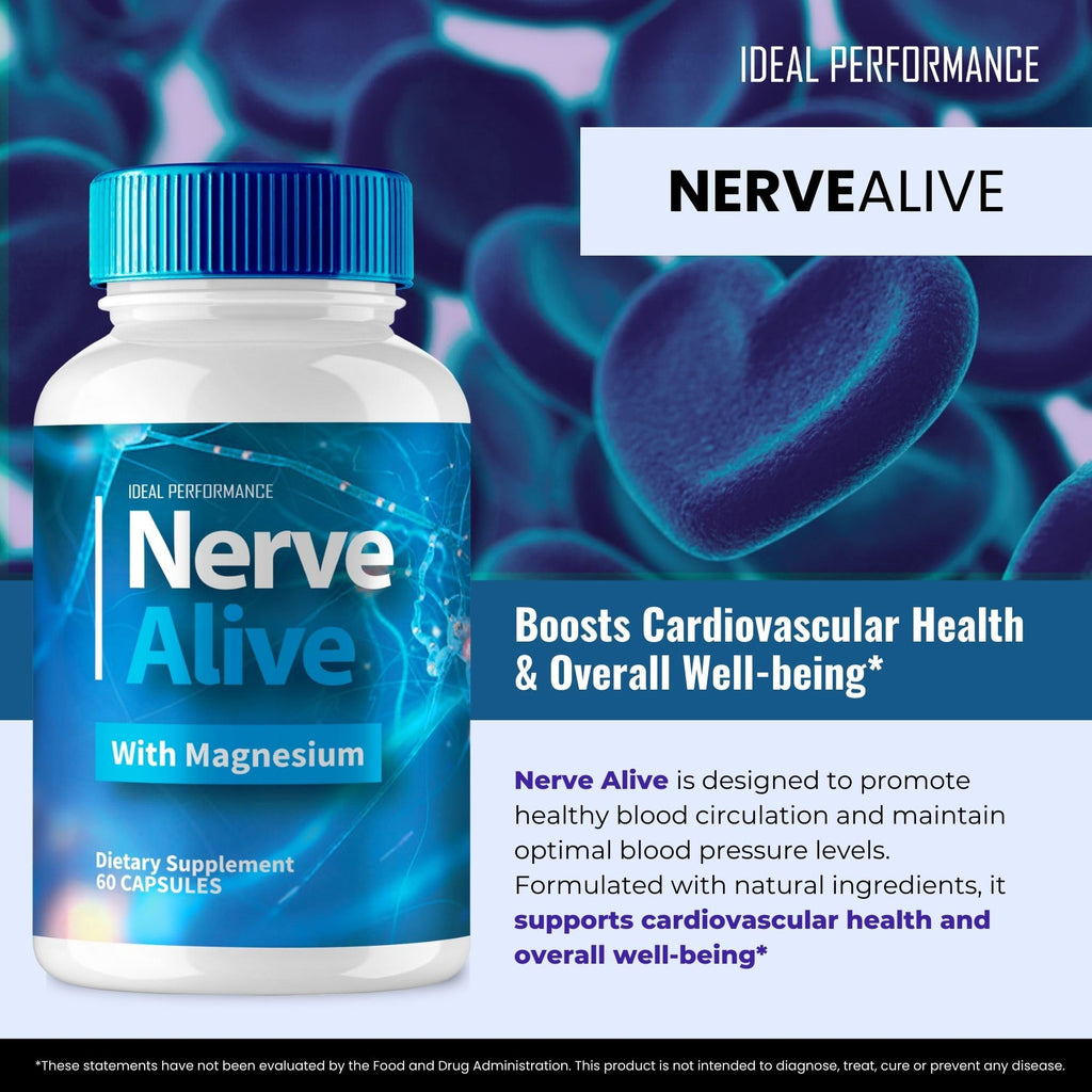 Nerve Alive for Nerve Pain Capsules, Nerve Alive for Neuropathy Supplement Pills, Nerve Health Support Advanced Formula - Maximum Strength, NerveAlive Natural Support Reviews (5 Pack)